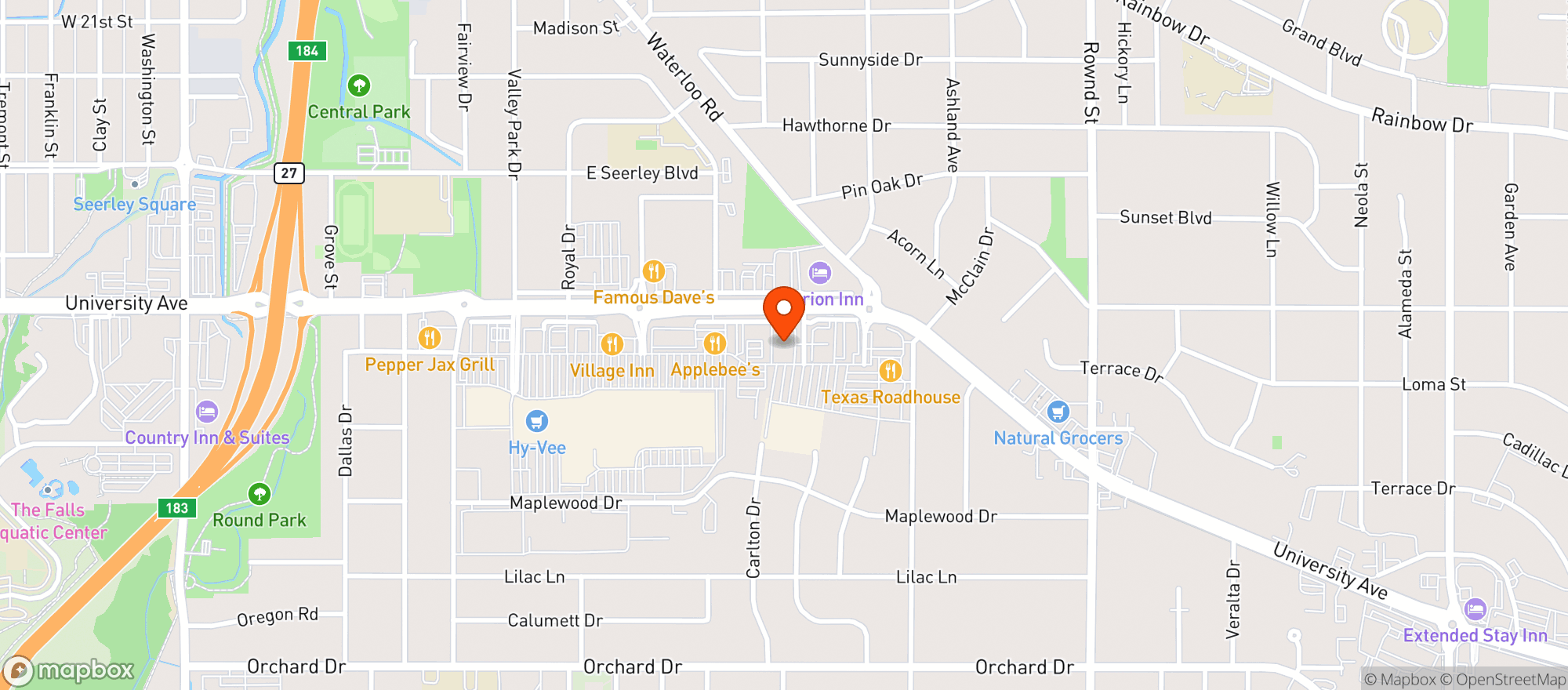 Map showing Happys Cbd And Home Brew