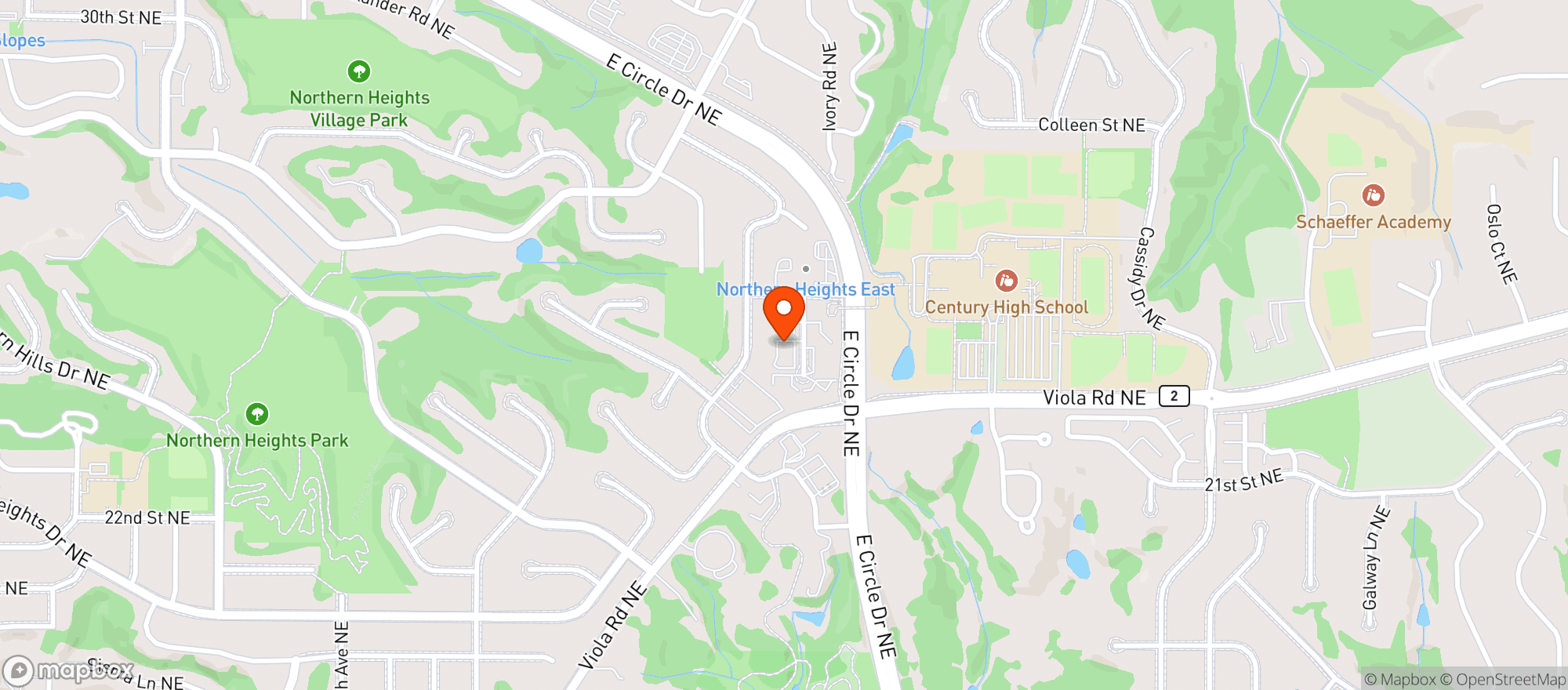 Map showing Apollo Liquors