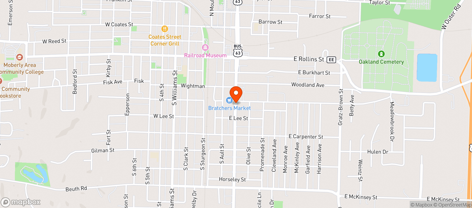 Map showing Xpress Liquor & Smokes