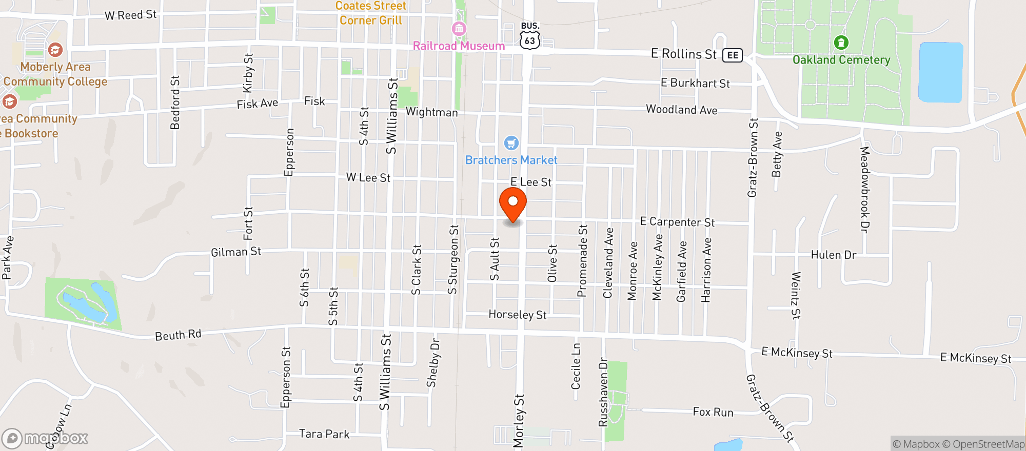 Map showing Get It & Go