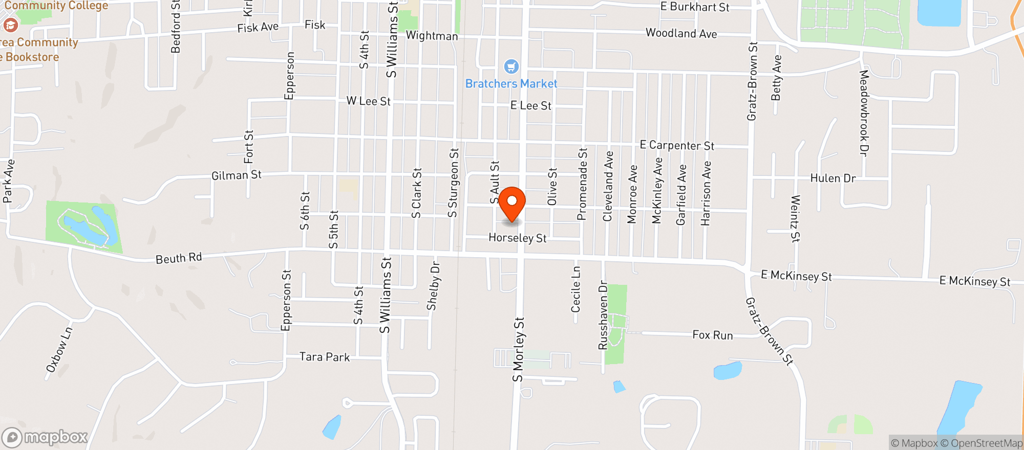 Map showing Xpress Liquor & Smokes #14