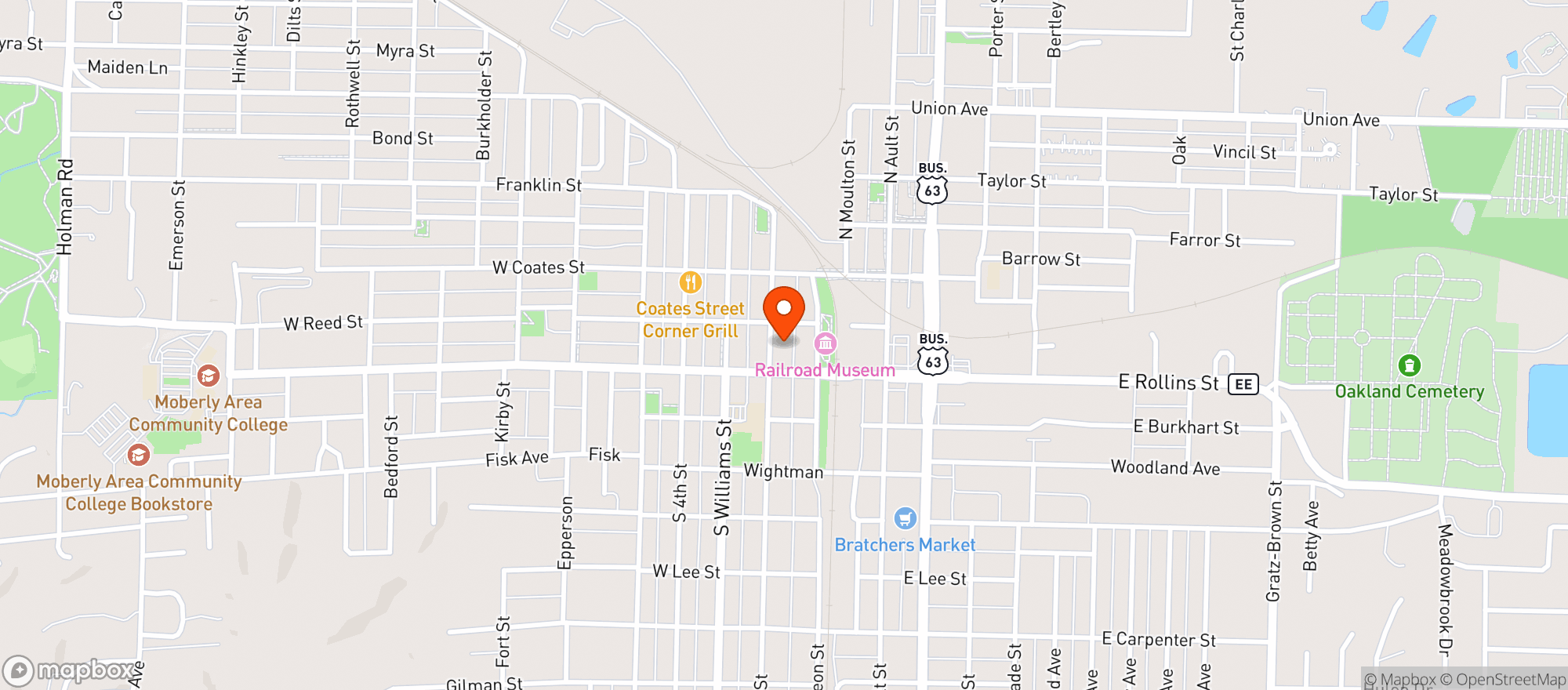 Map showing Coco