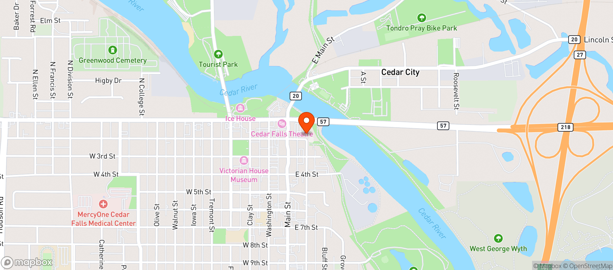Map showing Your CBD Store (Iowa)