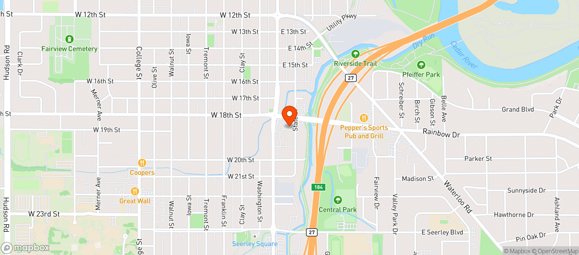 Map showing Hansens Dairy #4