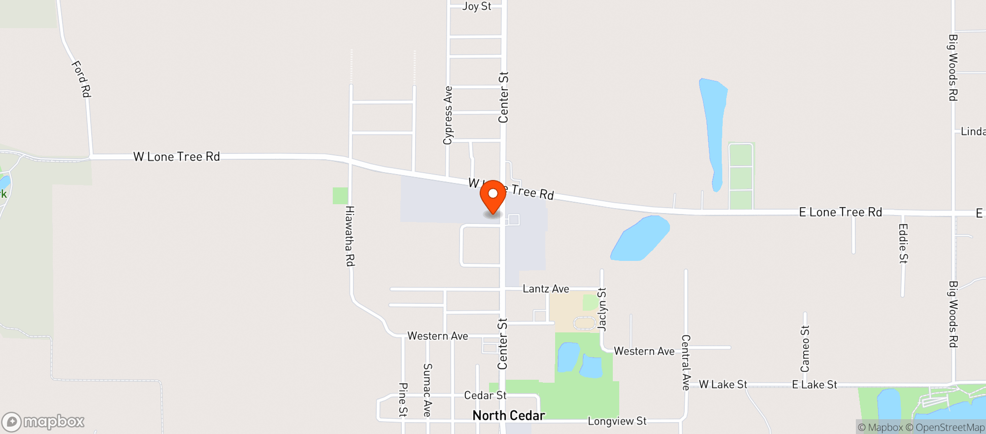 Map showing Conoco North Cedar
