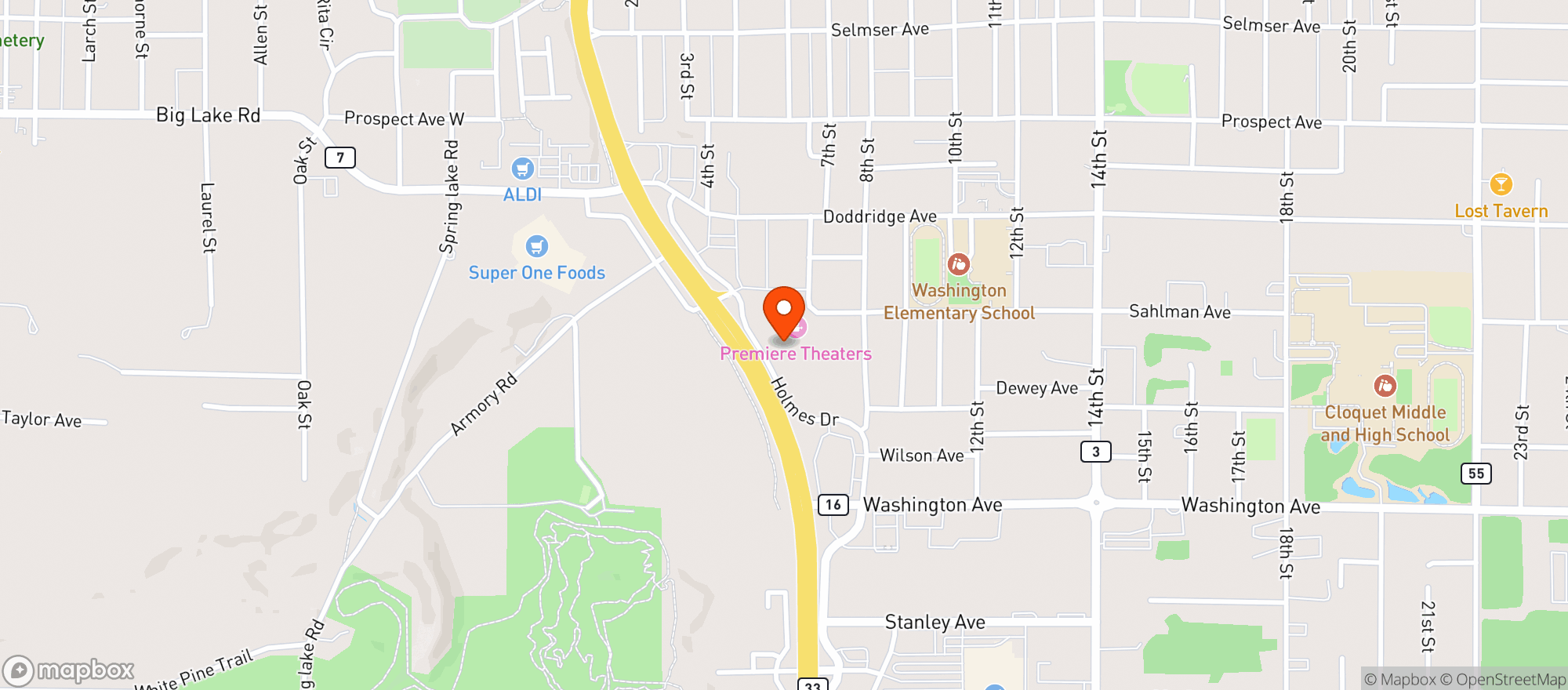 Map showing Cold One Liquor