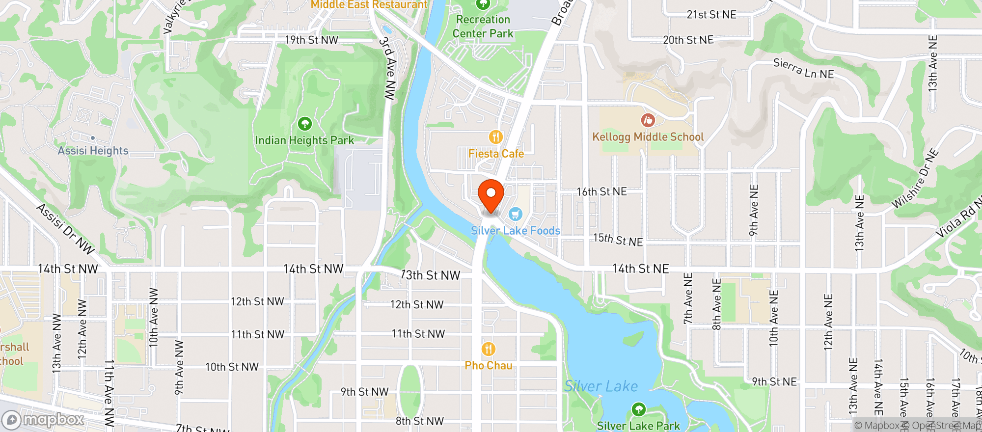 Map showing Silverlake Liquor