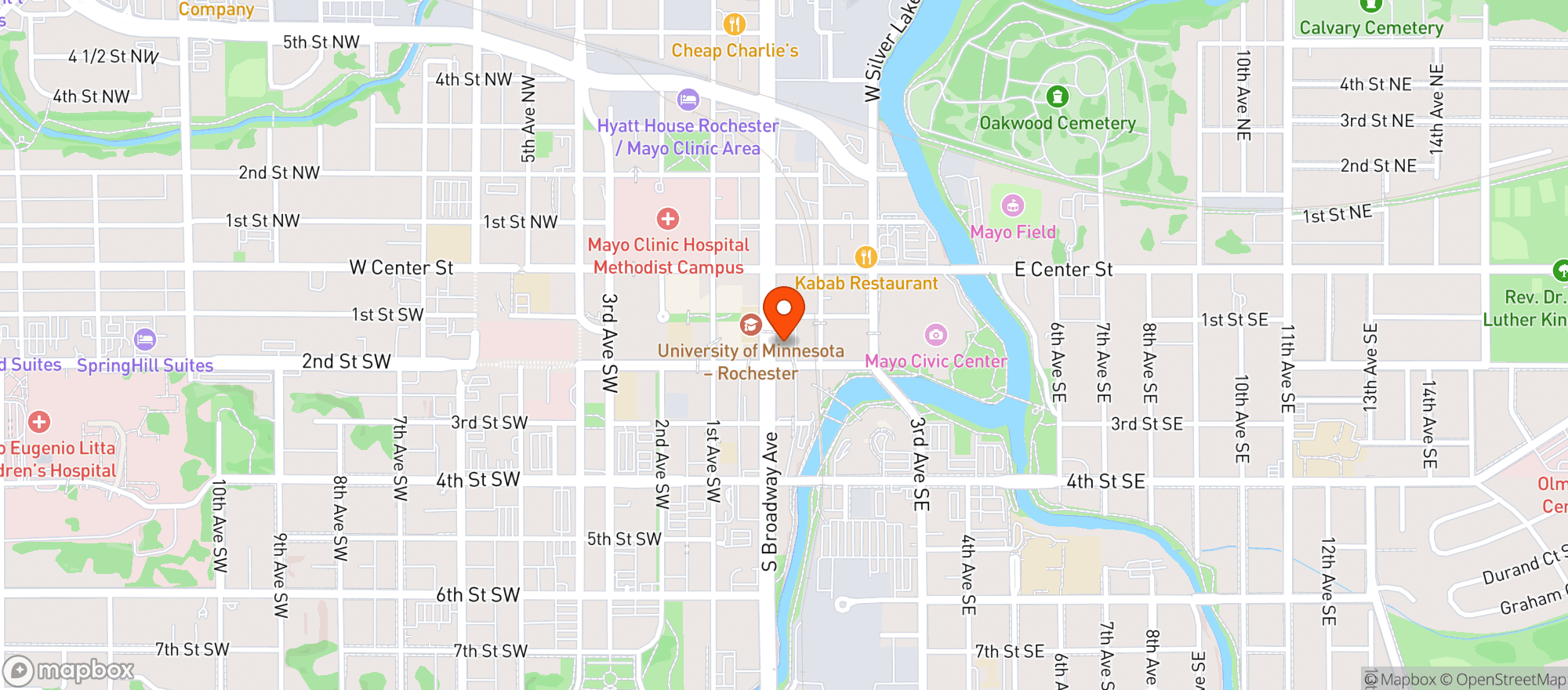 Map showing Mill Valley Kitchen Roch