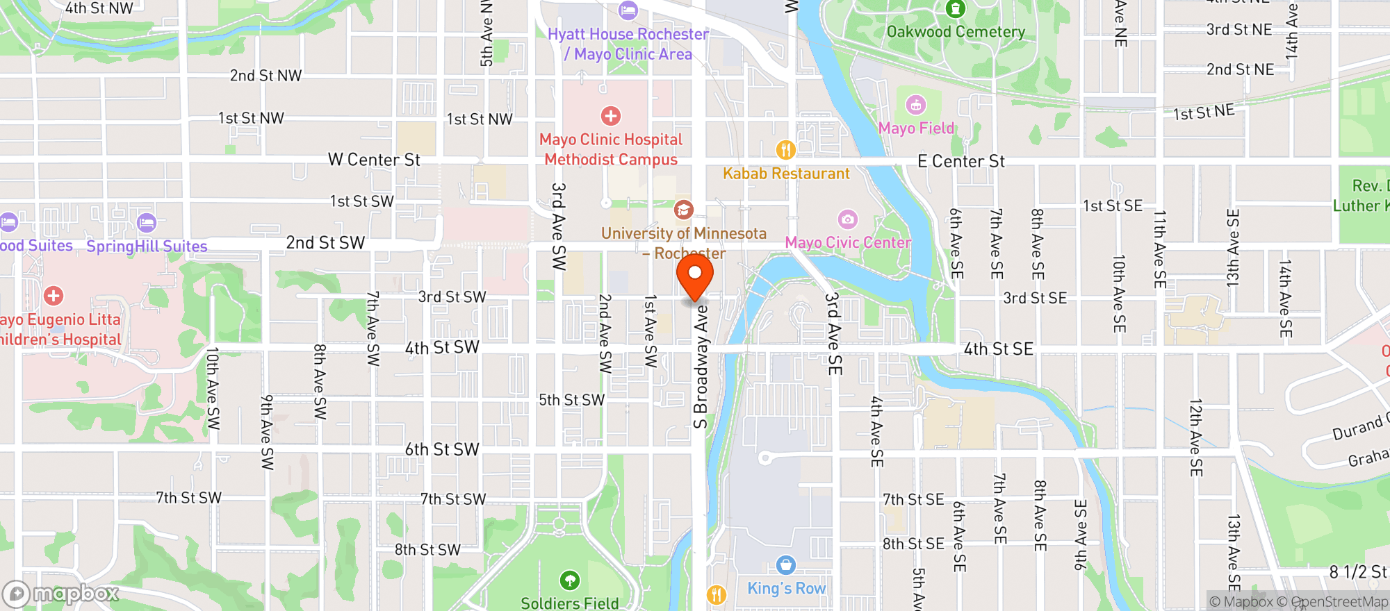 Map showing KATHYS PUB
