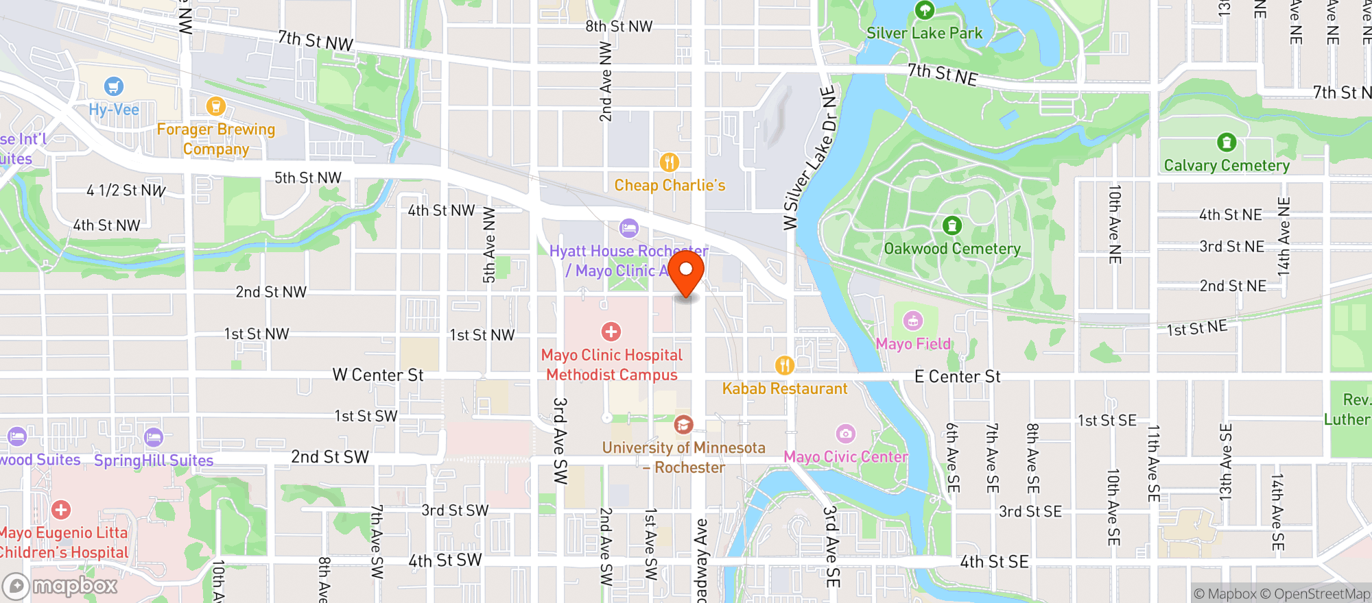 Map showing Latitude 44