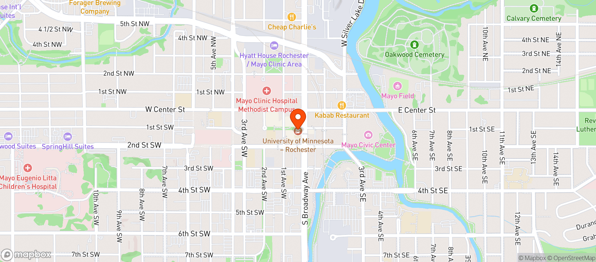 Map showing Chesters Kitchen & Bar