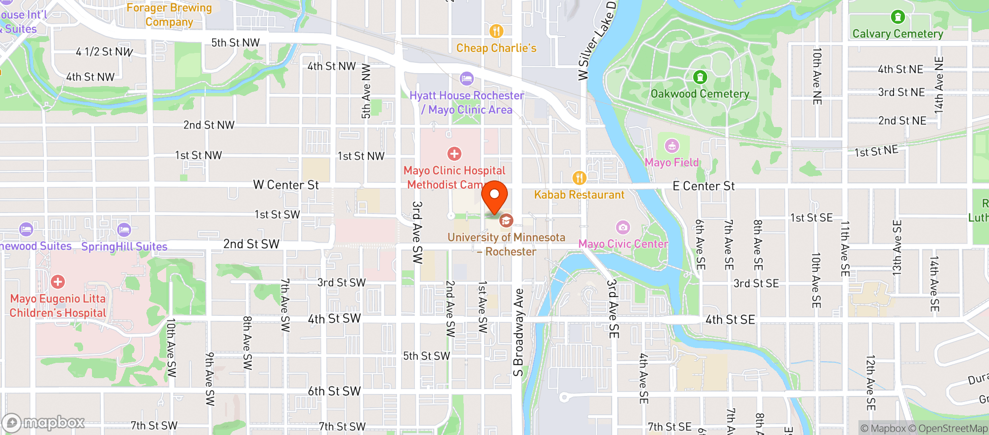 Map showing The Taco Shop