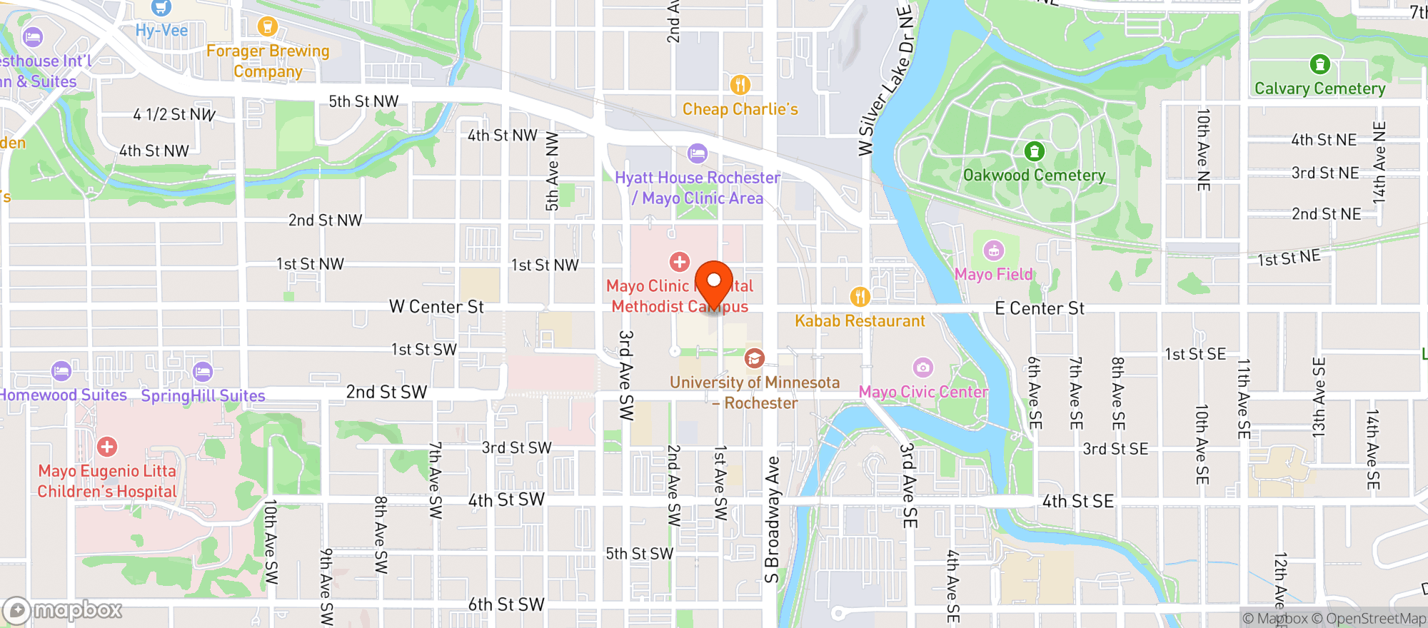 Map showing Olde Brick House