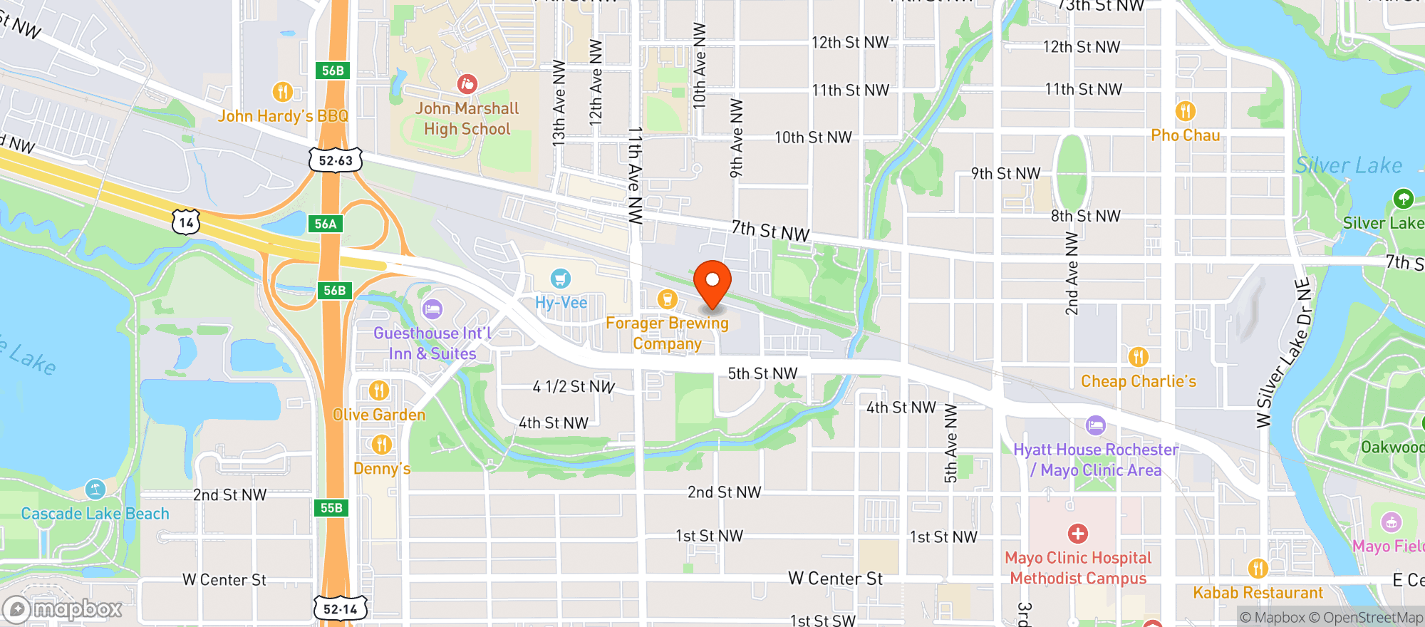 Map showing Jack's Bottle Shop