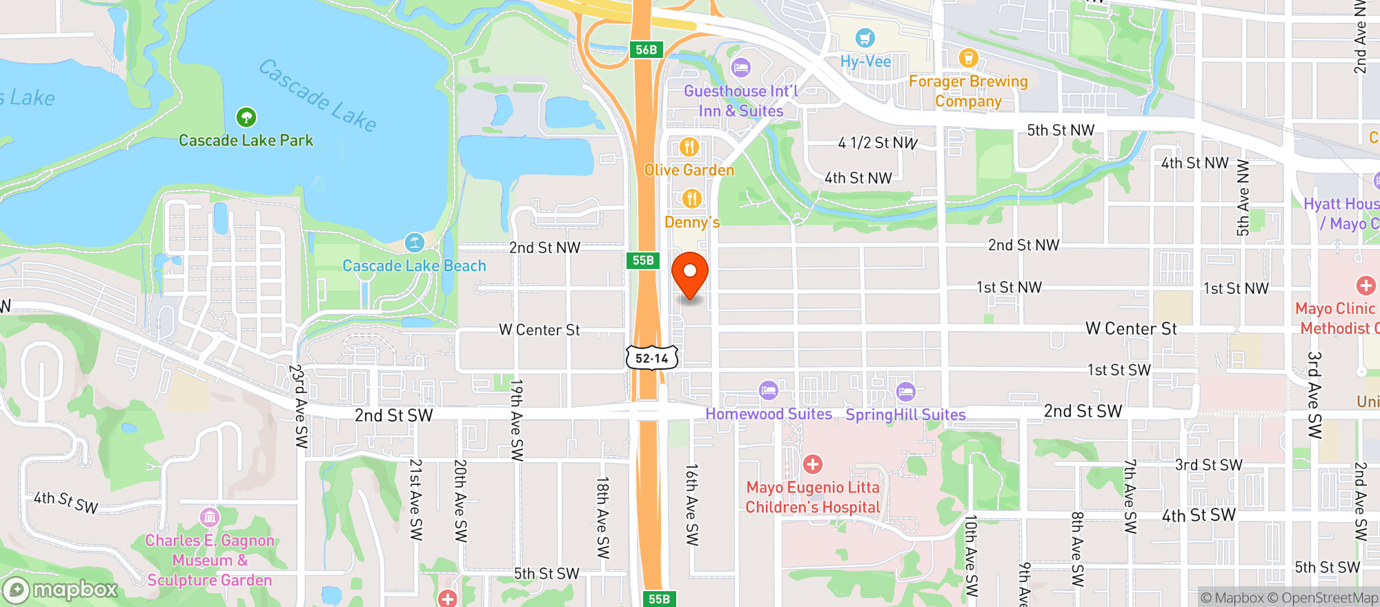 Map showing Boulder Taphouse -roch