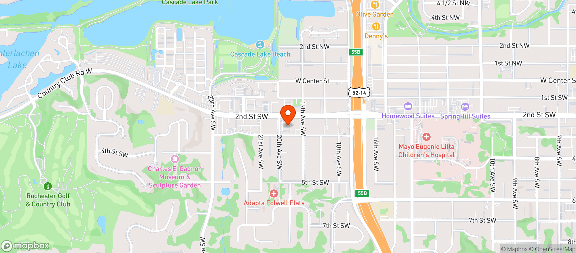 Map showing Beetles Bar & Grill