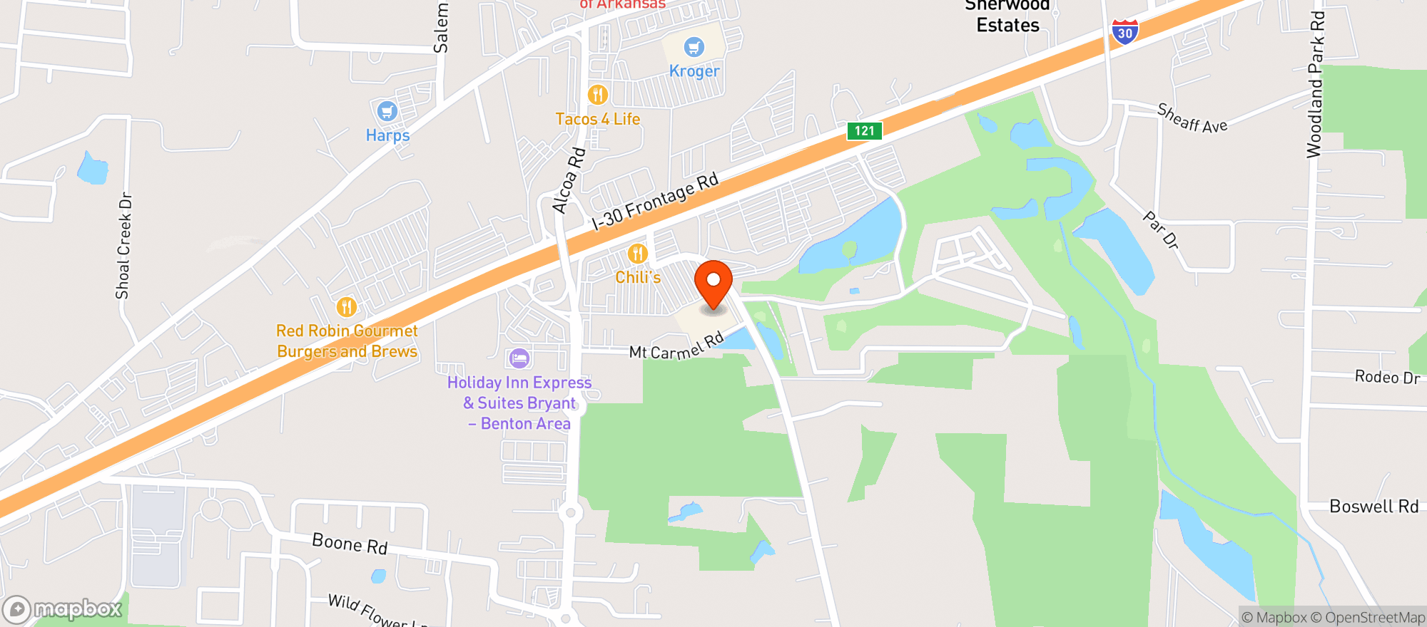 Map showing Target