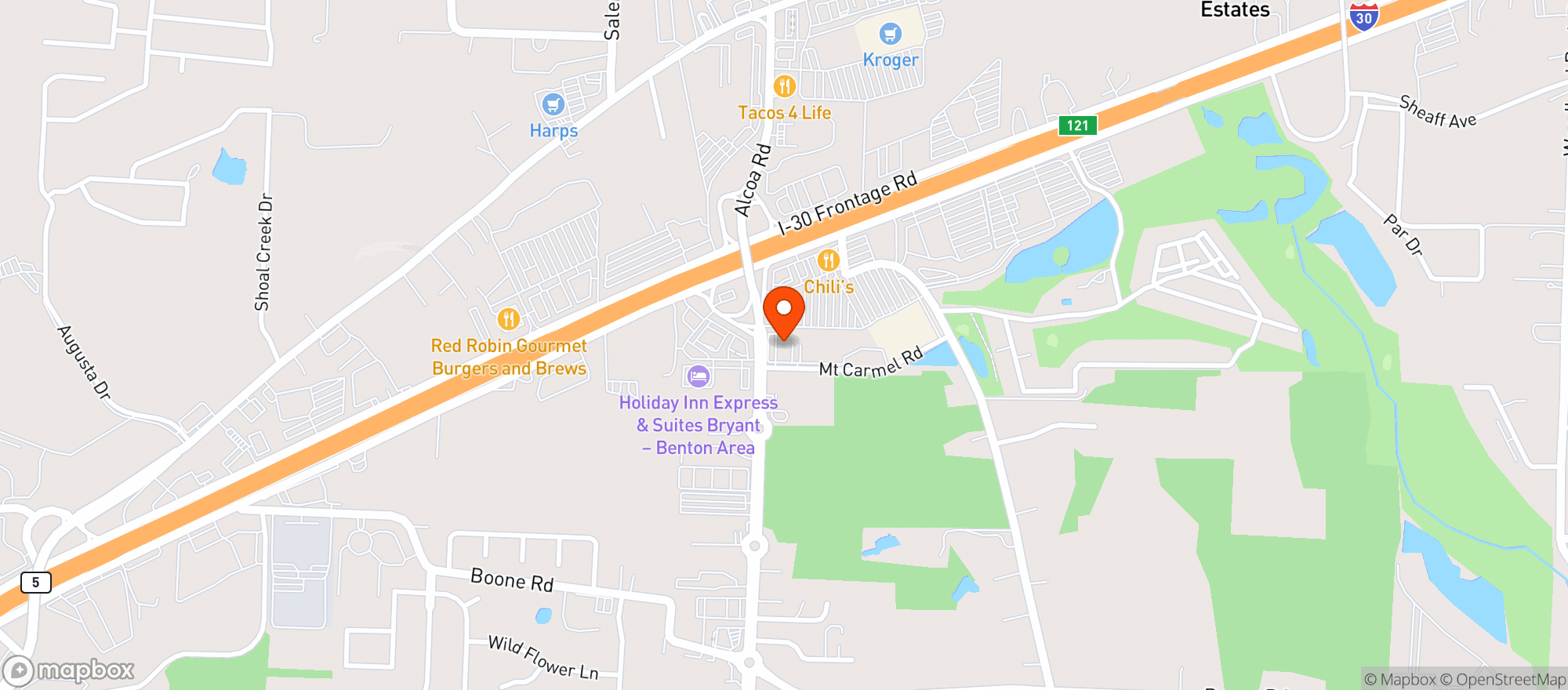 Map showing Gnc