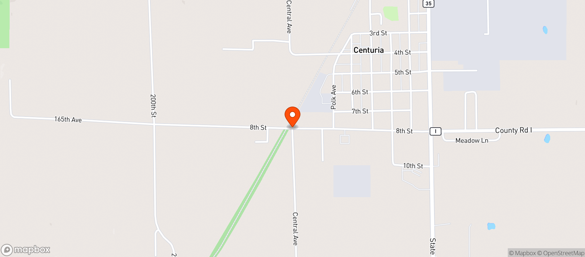 Map showing Marketplace Foods St Croix