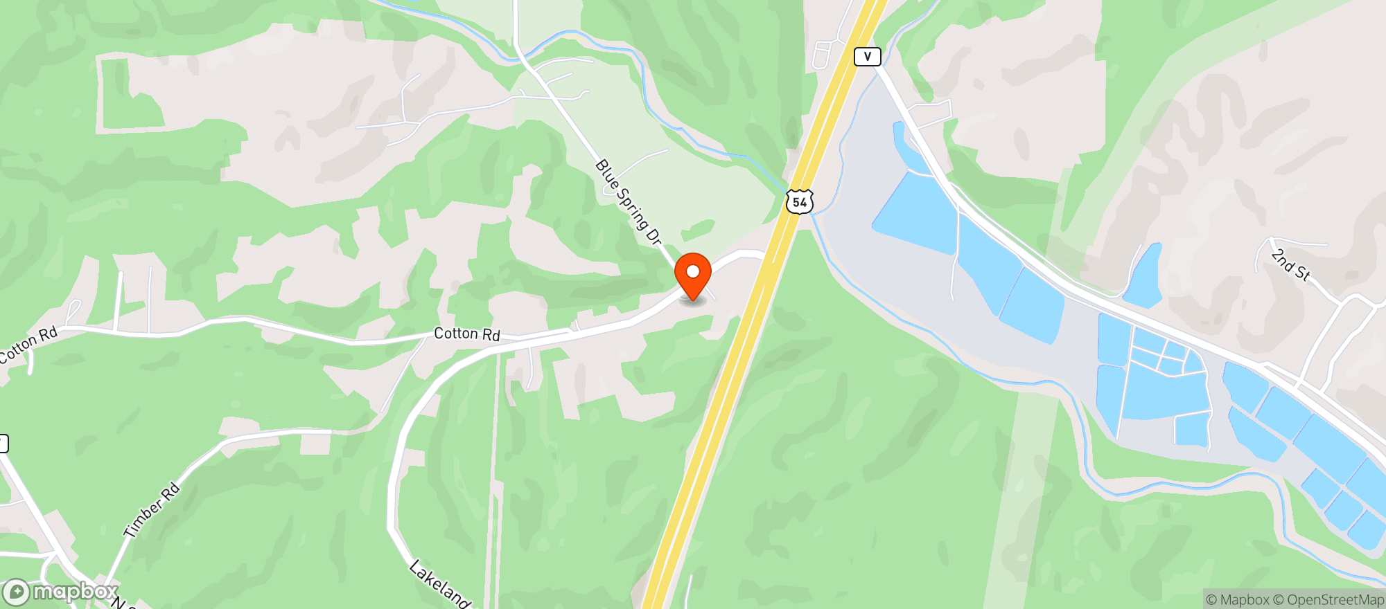 Map showing Rons Place