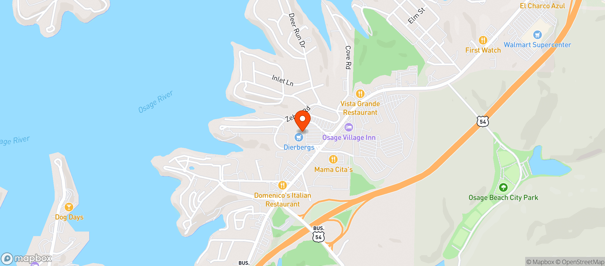 Map showing Dierbergs Market #25