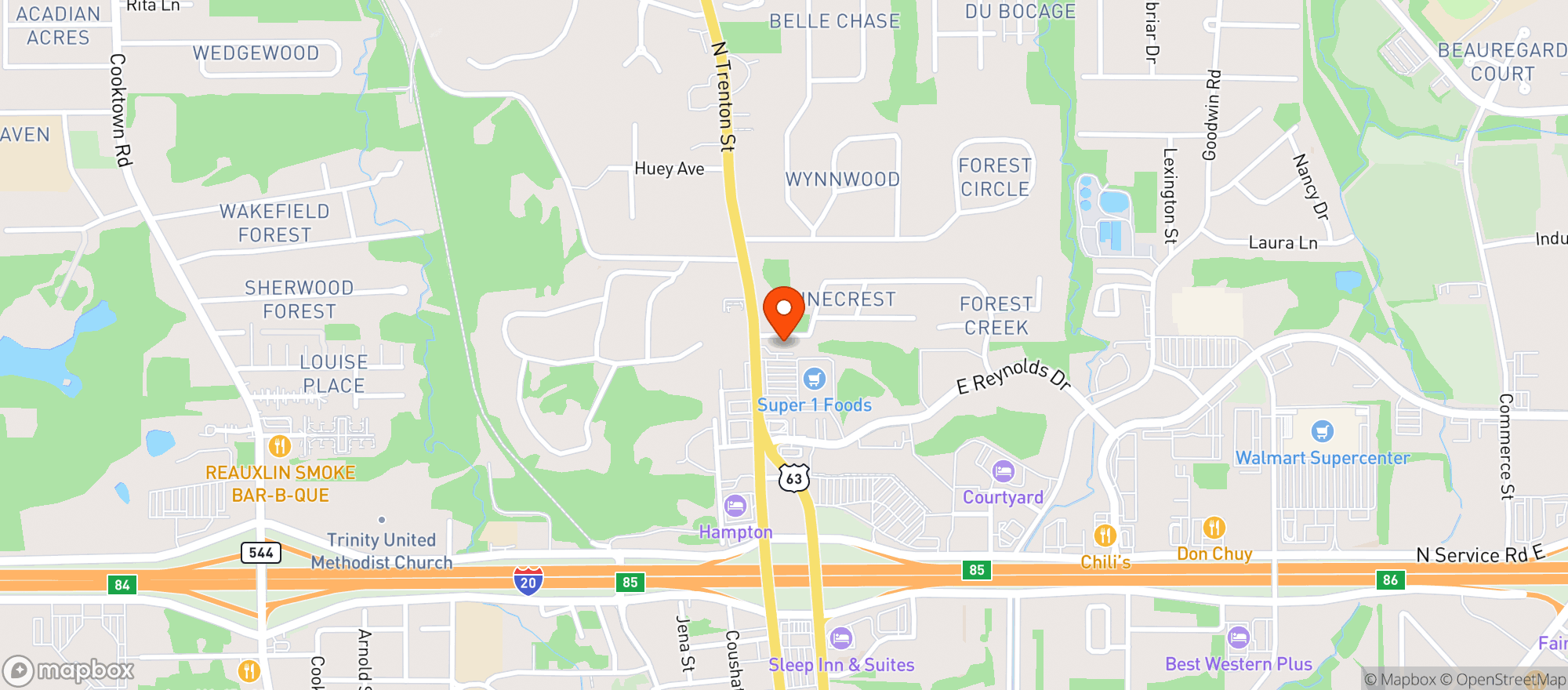 Map showing 1620 Essentials, LLC
