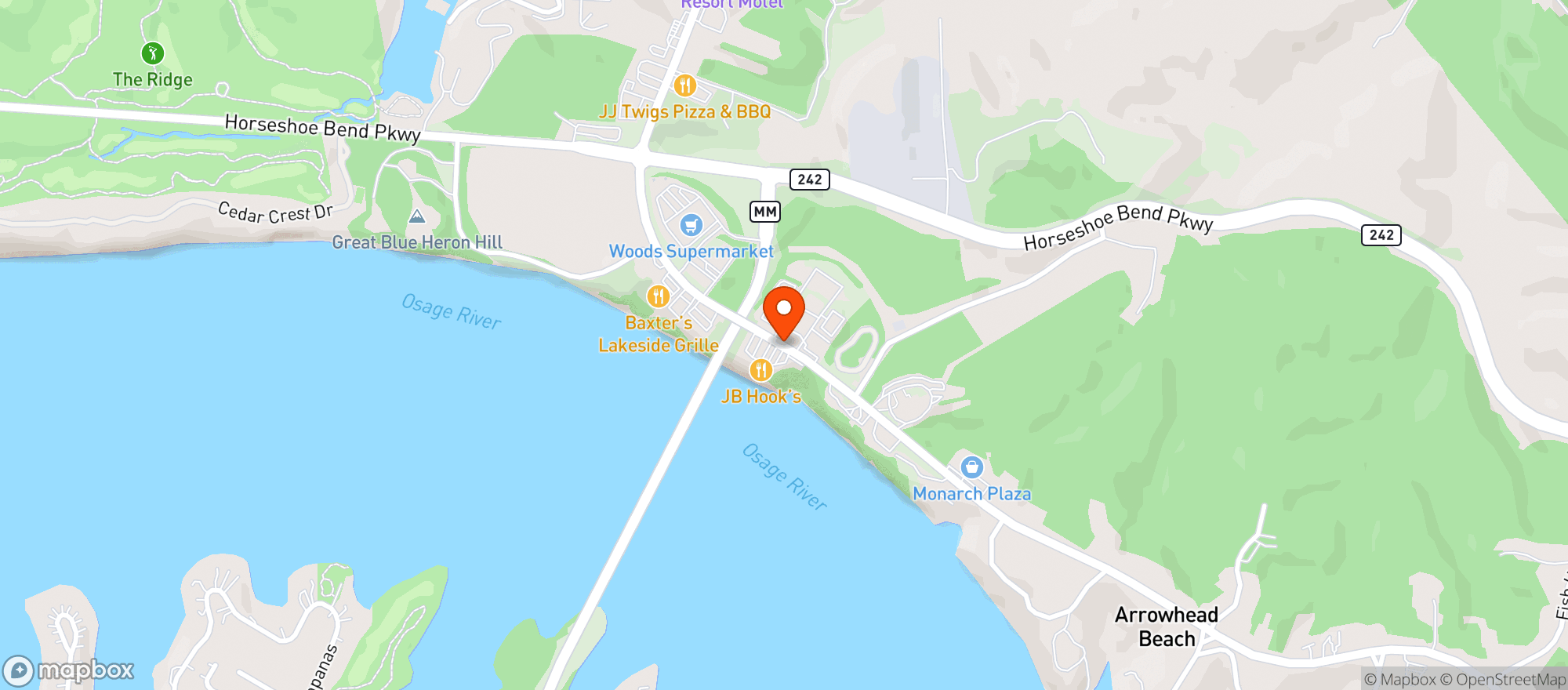 Map showing Break Time