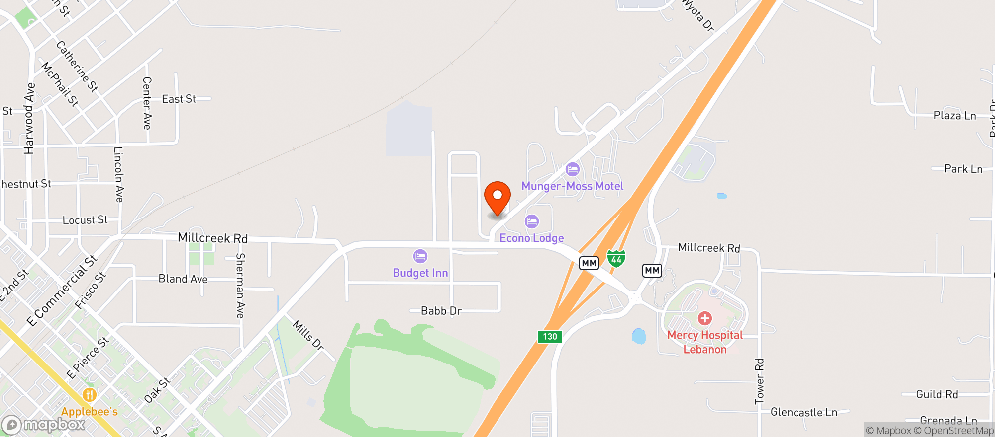 Map showing Closedmartins Discount Ci