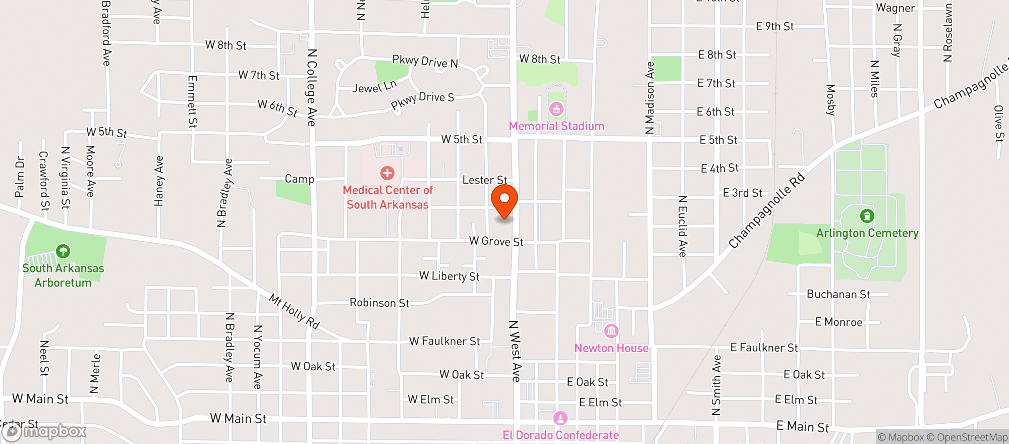 Map showing Genes Liquor Mart
