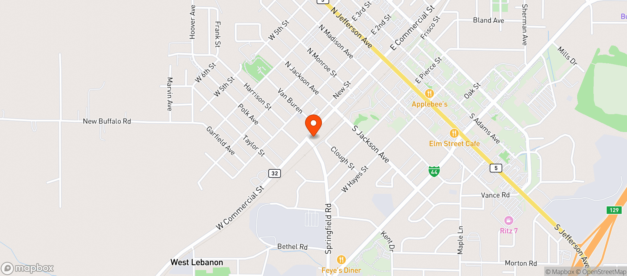 Map showing One Stop #4