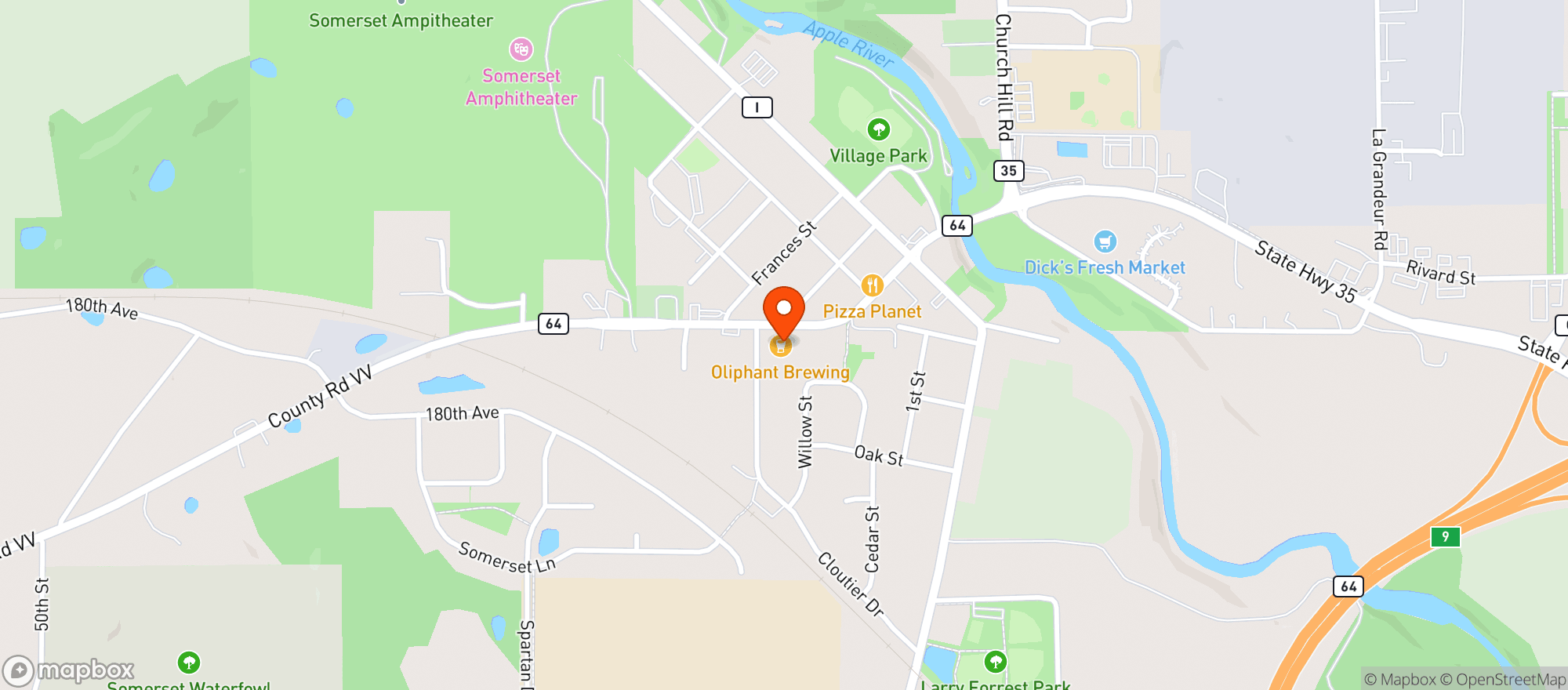 Map showing Liquor Depot