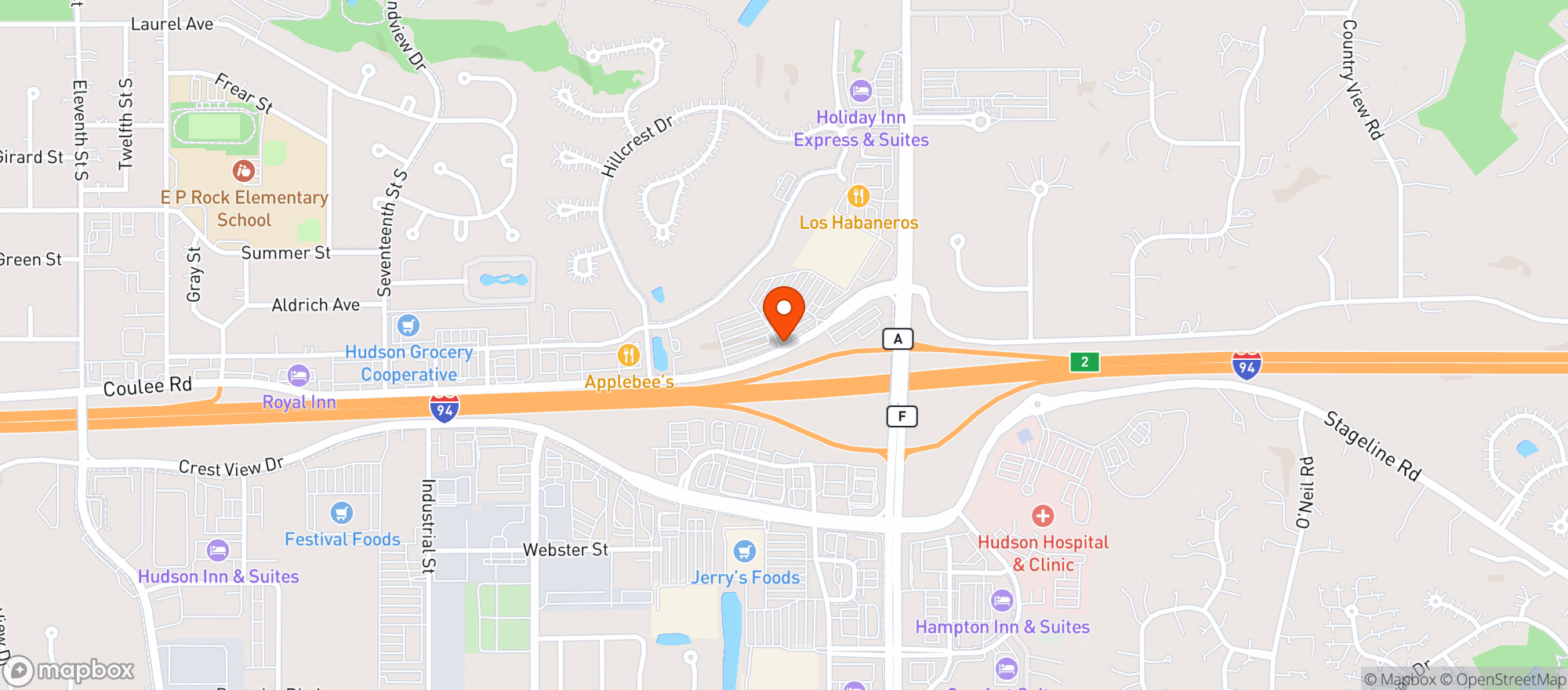 Map showing Target