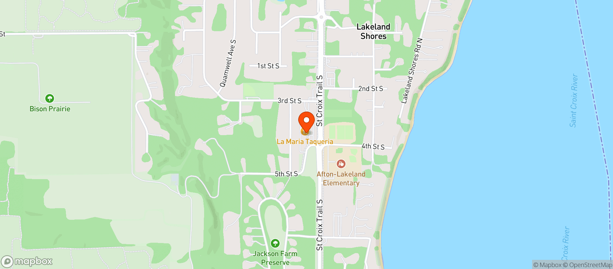 Map showing Lucky's Wine & More