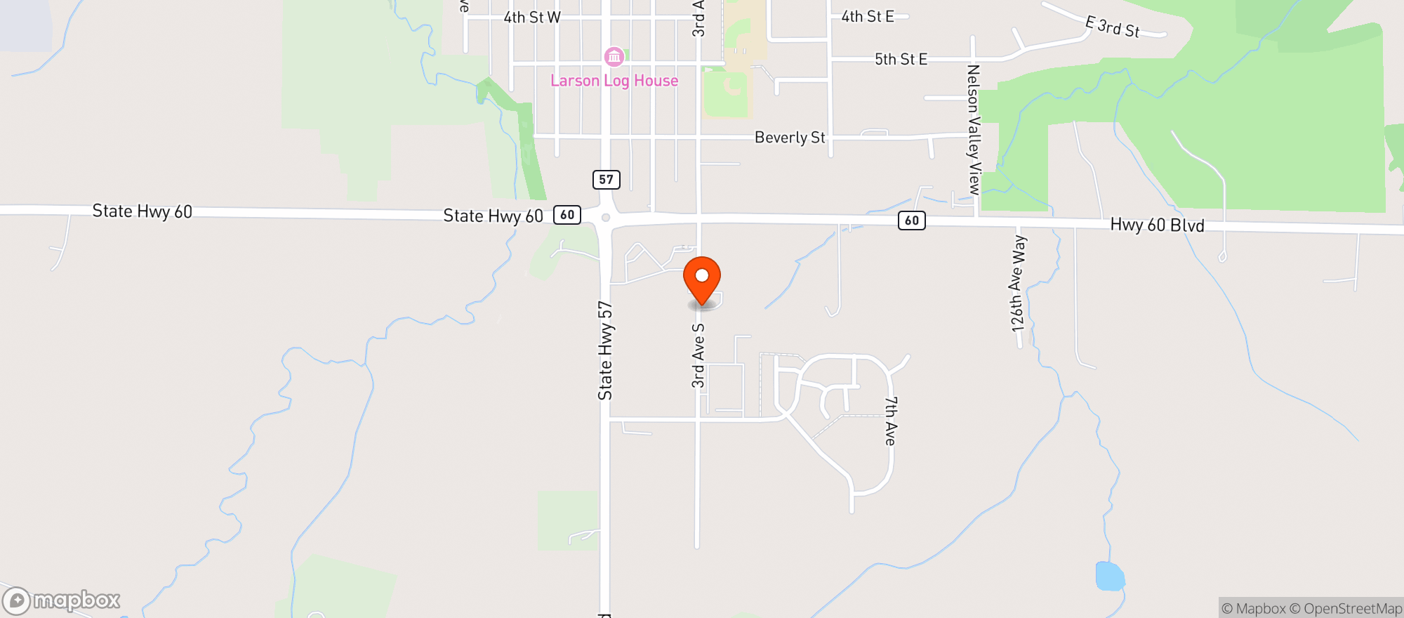 Map showing Hometown Wine & Spirits