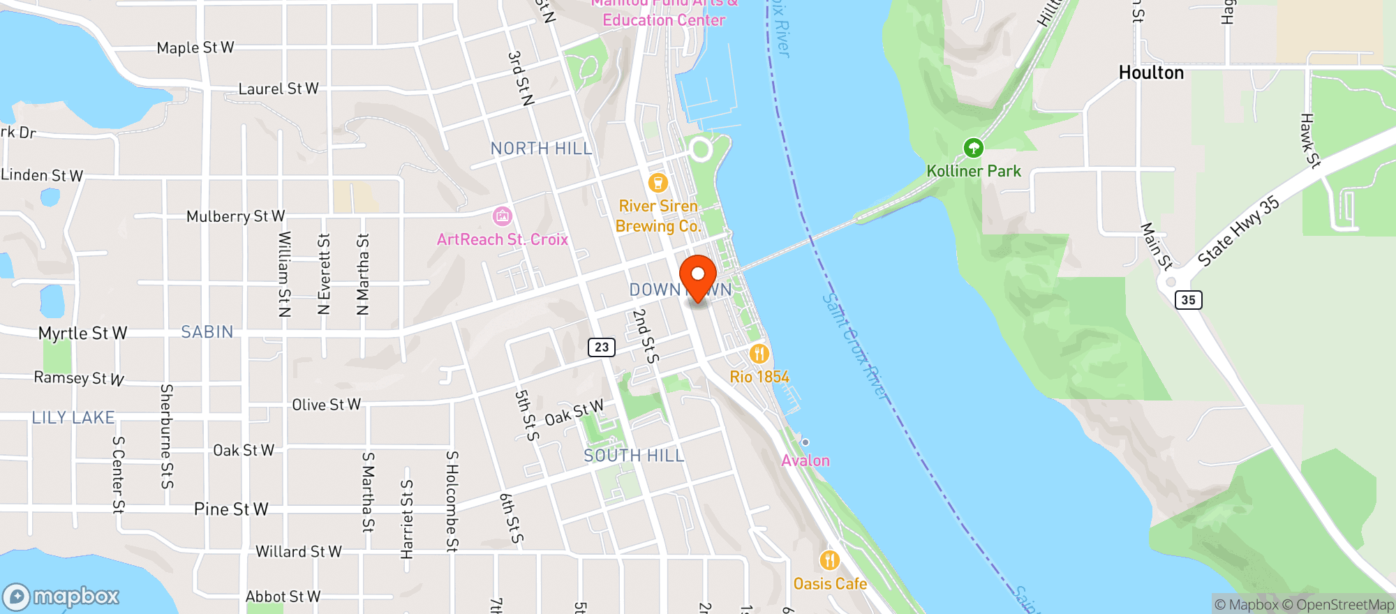 Map showing Brians