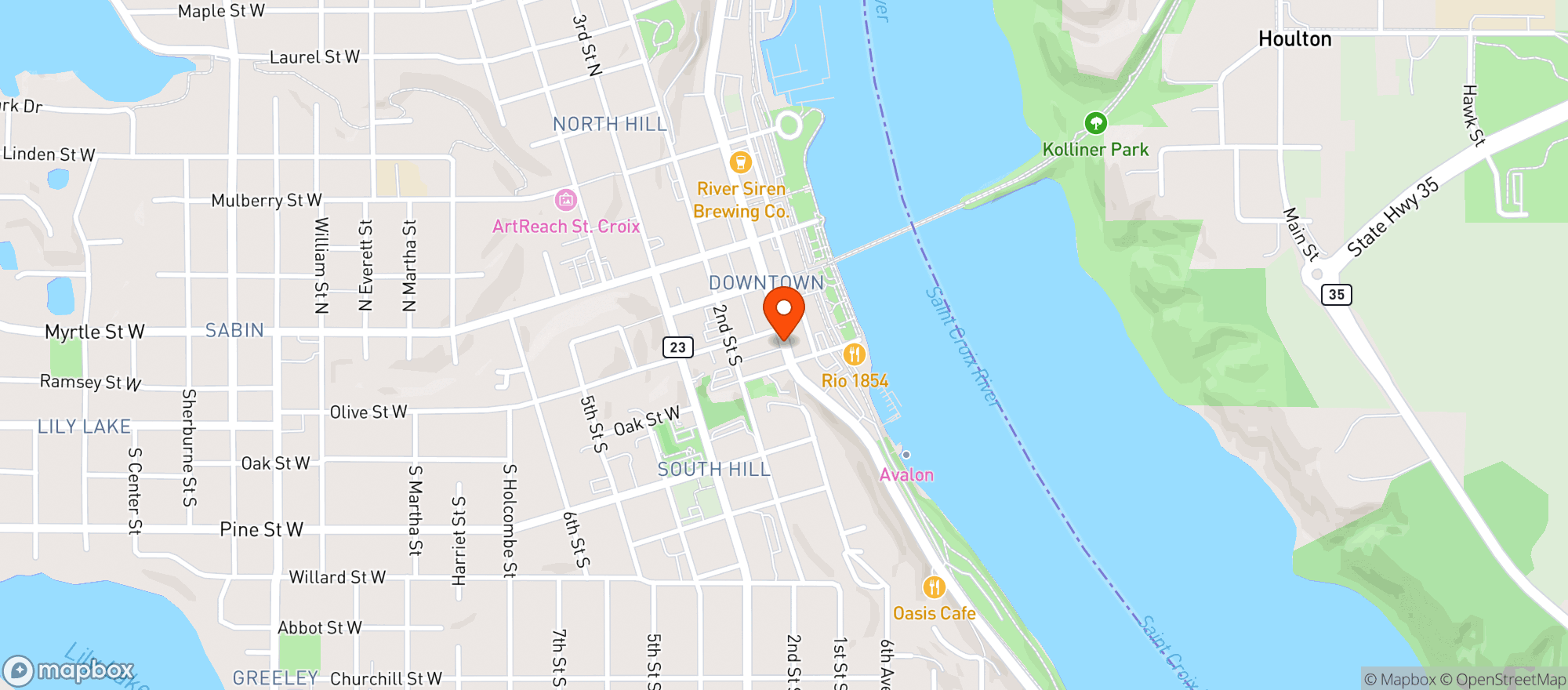 Map showing Nacho Mamas