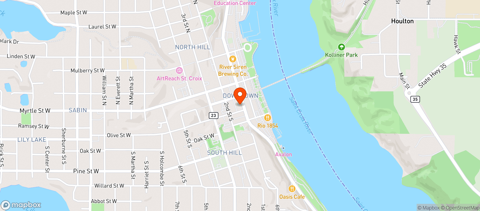 Map showing Mad Capper