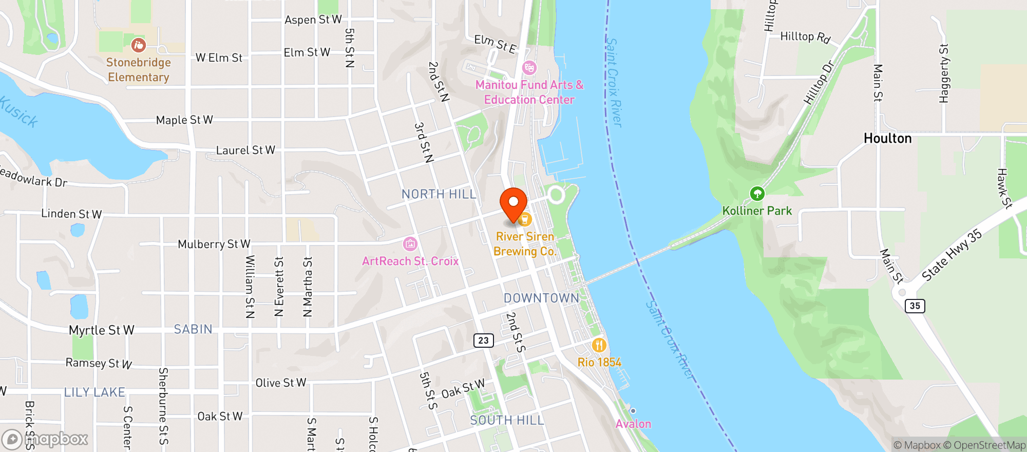 Map showing Matchstick