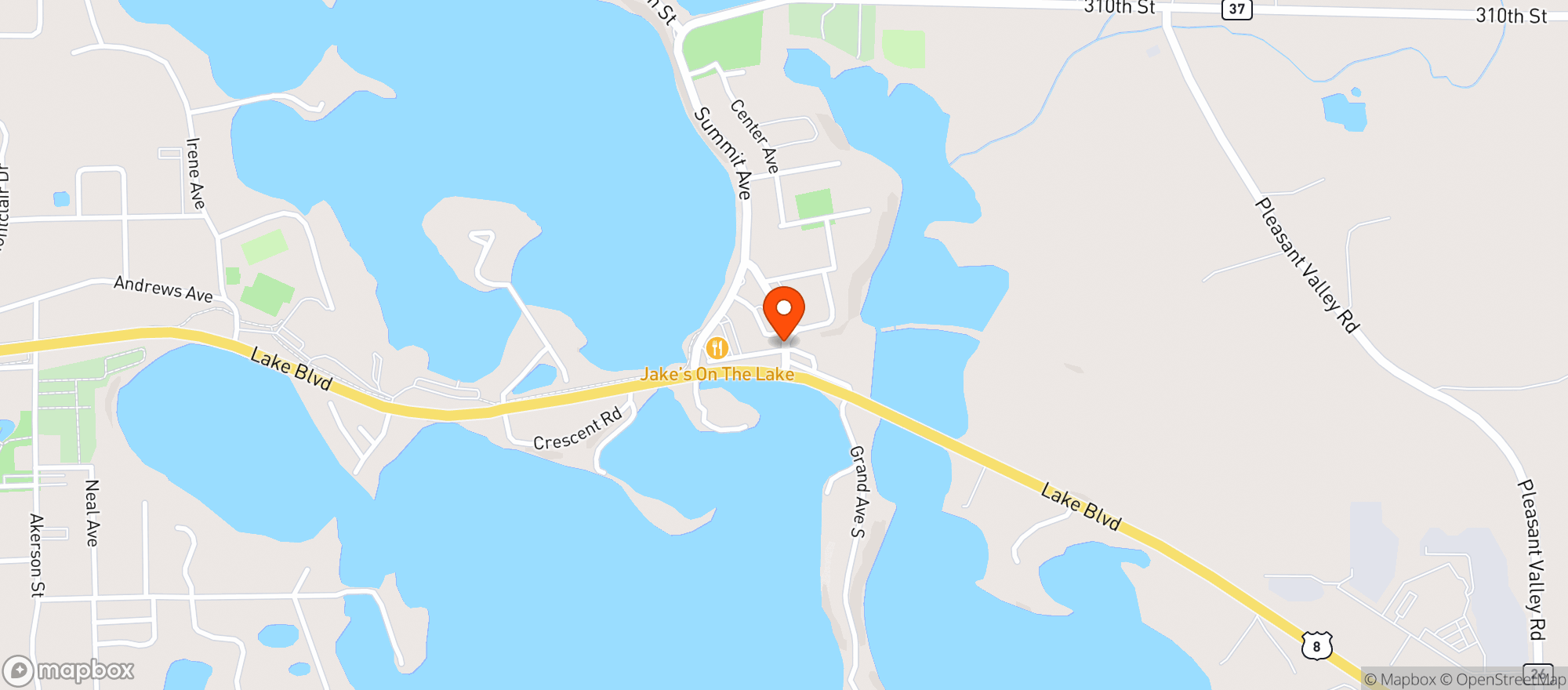 Map showing Pizza Pub