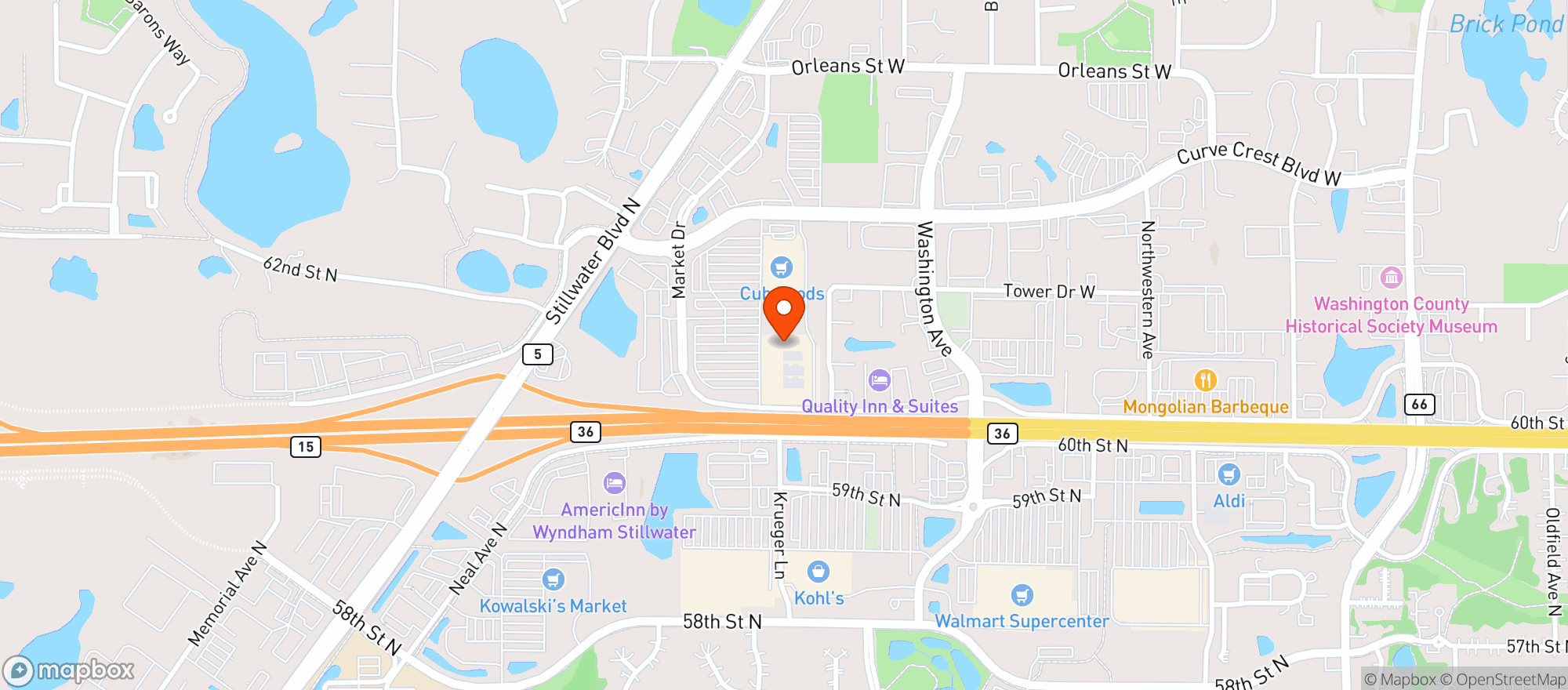 Map showing Target