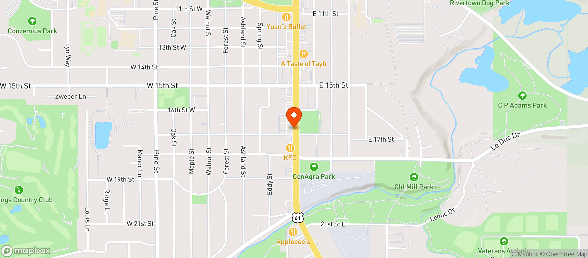 Map showing Jakes Discount Liquor