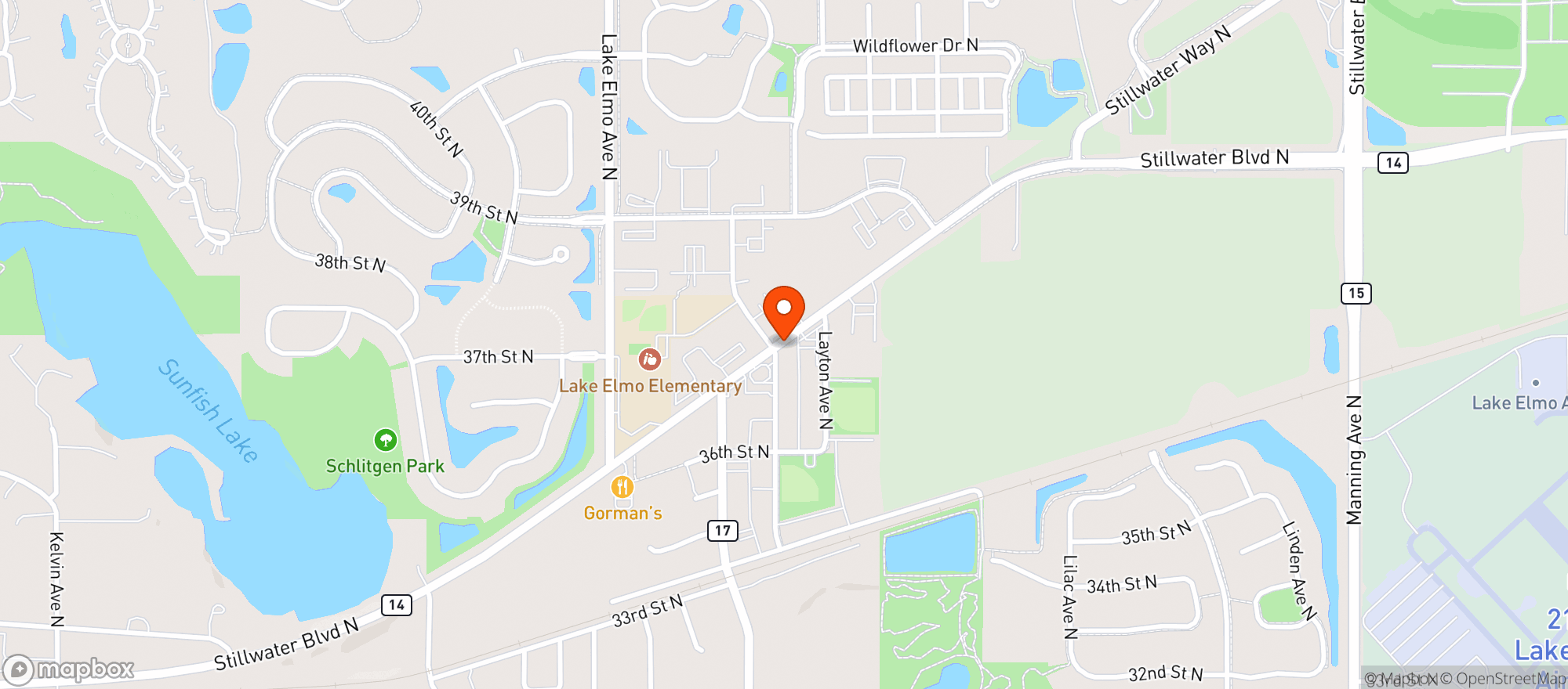 Map showing Village Wine & Spirits