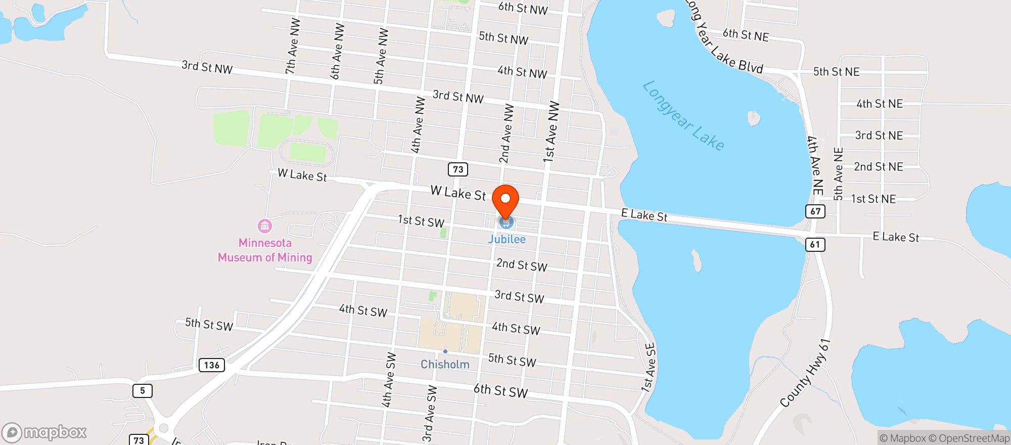 Map showing Chisholm Jubilee Foods