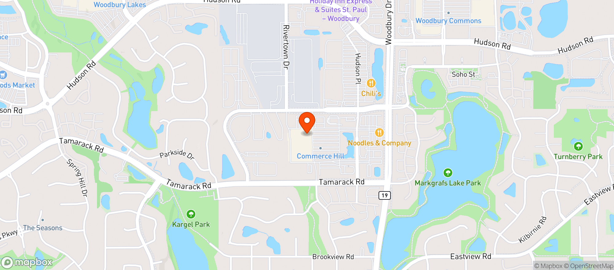 Map showing Target - Woodbury Commerce Drive