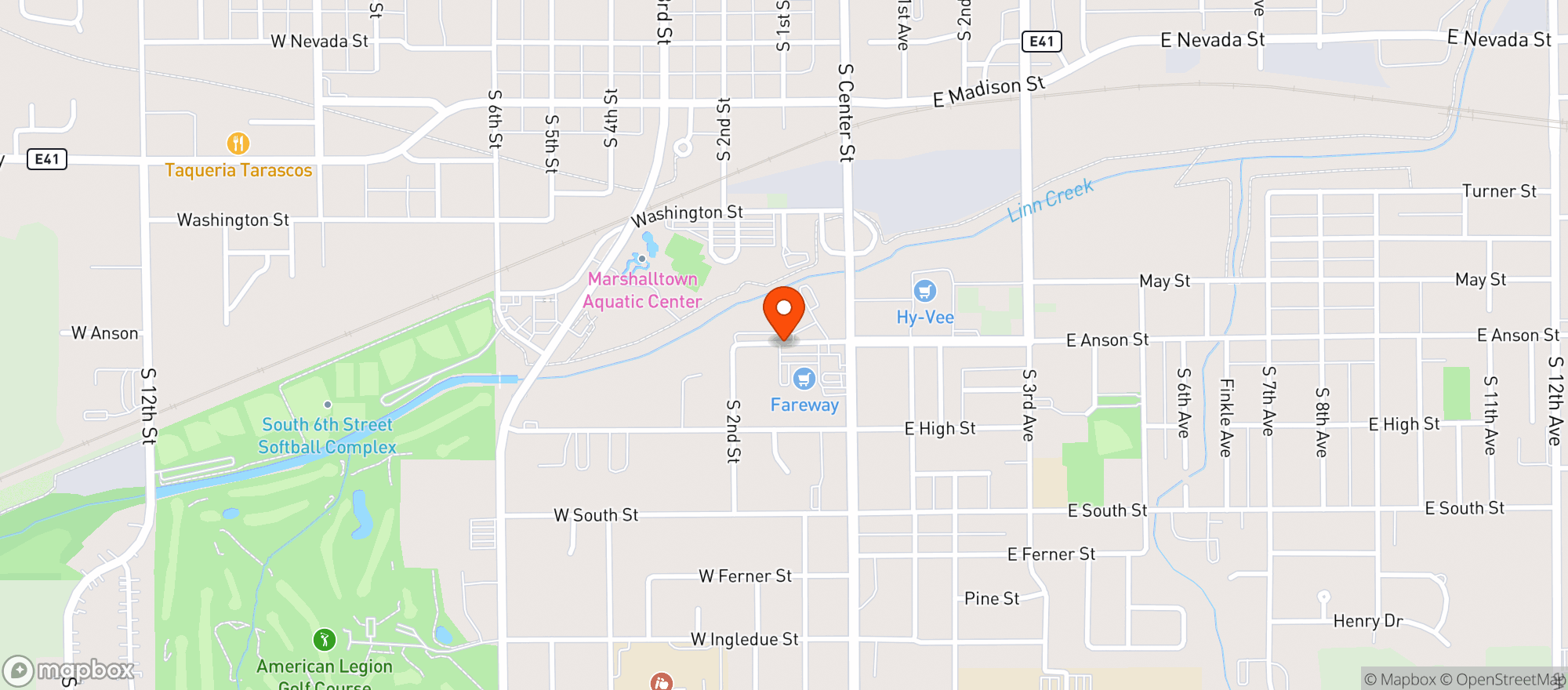Map showing Fareway