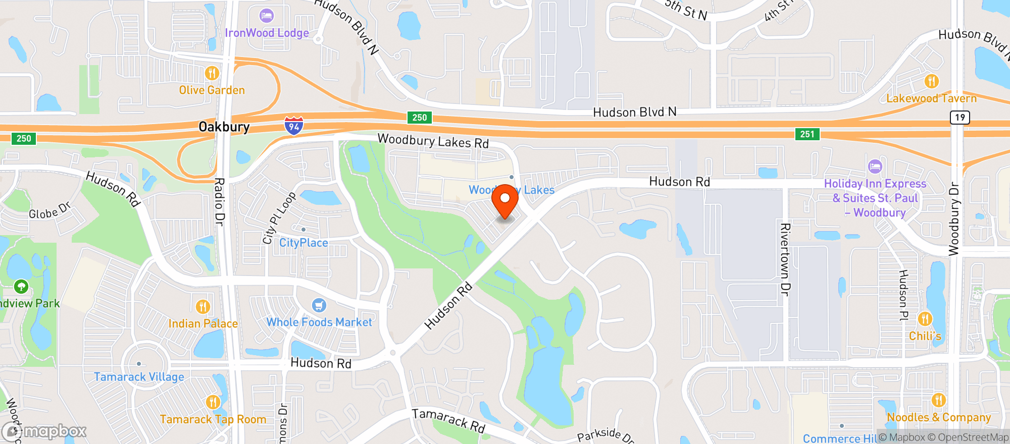 Map showing Vitamin Shoppe - Woodbury