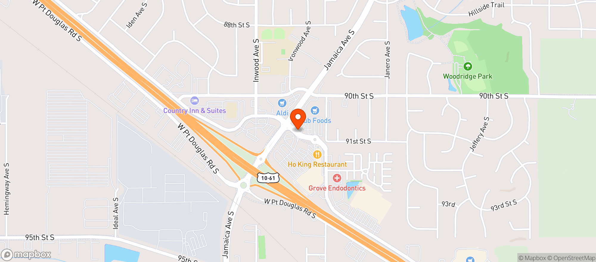 Map showing Cub Foods