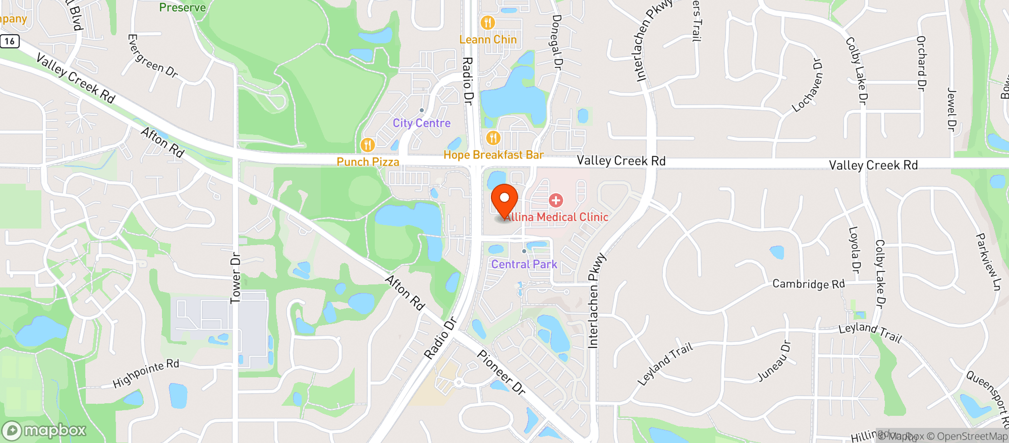 Map showing Kowalski's Woodbury Market