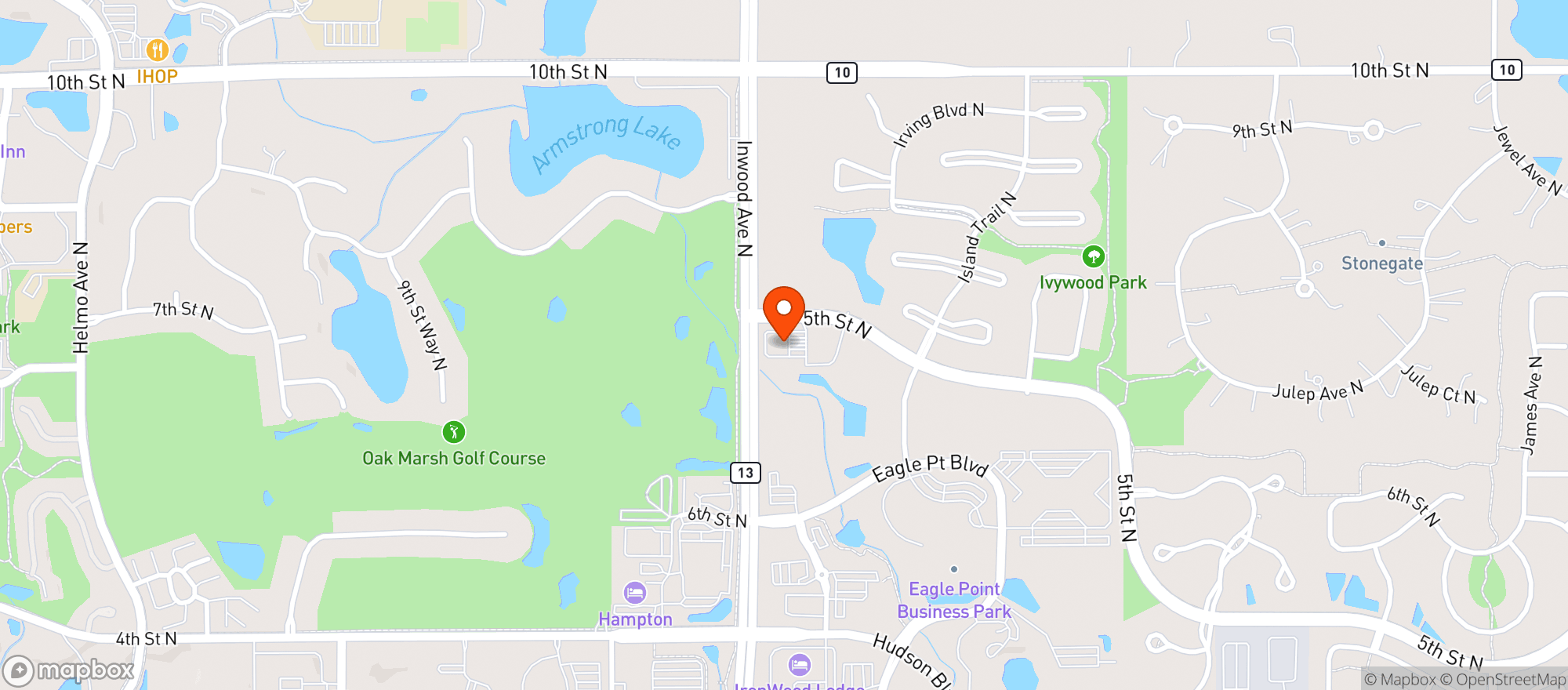 Map showing Kwik Trip #1078