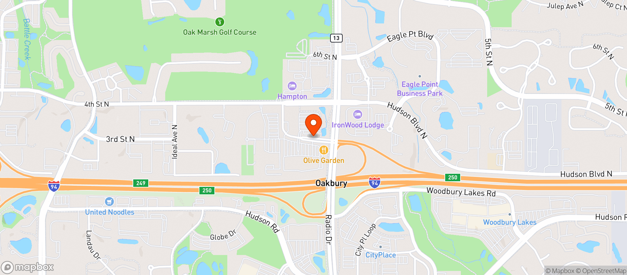 Map showing Red Lobster
